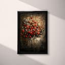 Full frame view of An impressionist oil painting, a red apple tree