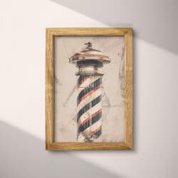 Barber Pole Art | Barber Shop Wall Art | Architecture Print | Beige, Black and Brown Decor | Vintage Wall Decor | Bar Digital Download | Father's Day Art | Autumn Wall Art | Pastel Pencil Illustration