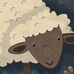 Sheep Digital Download | Animal Wall Decor | Animals Decor | Black, Beige and Gray Print | Cute Simple Wall Art | Nursery Art | Baby Shower Digital Download | Winter Wall Decor | Simple Illustration