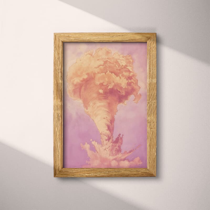 Full frame view of A vintage pastel pencil illustration, a tornado