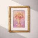 Matted frame view of A vintage pastel pencil illustration, a tornado