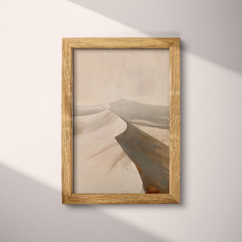 Full frame view of A mid-century oil painting, a desert dune