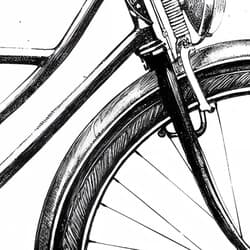 Vintage Bicycle Art | Bicycles Wall Art | Travel & Transportation Print | White, Black and Gray Decor | Vintage Wall Decor | Entryway Digital Download | Housewarming Art | Father's Day Wall Art | Graphite Sketch