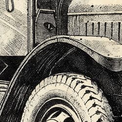 Dumptruck Art | Vehicles Wall Art | Travel & Transportation Print | White, Black, Gray and Brown Decor | Vintage Wall Decor | Office Digital Download | Ink Sketch