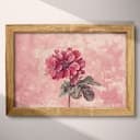 Full frame view of A rustic pastel pencil illustration, a geranium