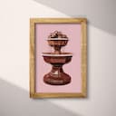 Full frame view of A vintage pastel pencil illustration, a chocolate fountain