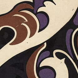 Intricate Pattern Art | Pattern Wall Art | Abstract Print | Black, Beige and Purple Decor | Bauhaus Wall Decor | Office Digital Download | Housewarming Art | Linocut Print