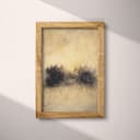 Full frame view of An abstract impressionist oil painting, forest under a cloudy sky