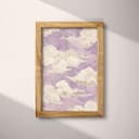 Full frame view of A bohemian textile print, cloud pattern