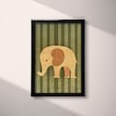 Full frame view of A cute simple illustration with simple shapes, an elephant