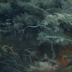 Fir Tree Art | Nature Wall Art | Landscapes Print | Black, Beige and Gray Decor | Impressionist Wall Decor | Living Room Digital Download | Housewarming Art | Christmas Wall Art | Autumn Print | Oil Painting