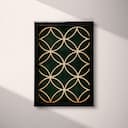 Full frame view of A minimalist textile print, symmetric simple pattern