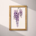 Full frame view of A rustic colored pencil illustration, a wisteria flower