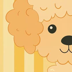 Poodle Digital Download | Animal Wall Decor | Orange, Brown and Black Decor | Cute Simple Print | Kids Wall Art | Baby Shower Art | Autumn Digital Download | Simple Illustration