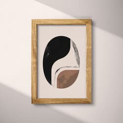 Curved Lines Digital Download | Abstract Wall Decor | Abstract Decor | Gray, Black and Brown Print | Minimal Wall Art | Office Art | Housewarming Digital Download | Autumn Wall Decor | Flat Illustration