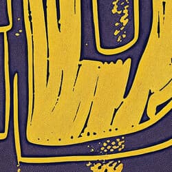 Bold Text Art | Typography Wall Art | Quotes & Typography Print | Purple, Orange, Brown and Yellow Decor | Retro Wall Decor | Office Digital Download | Graduation Art | Autumn Wall Art | Linocut Print