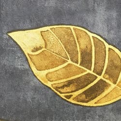 Leaf Pattern Digital Download | Nature Wall Decor | Botanical Decor | Black, Gray, Yellow and Brown Print | Vintage Wall Art | Living Room Art | Housewarming Digital Download | Halloween Wall Decor | Autumn Decor | Textile
