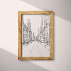 City Architecture Digital Download | Architecture Wall Decor | Architecture Decor | Gray and Black Print | Mid Century Wall Art | Office Art | Housewarming Digital Download | Winter Wall Decor | Pencil Sketch