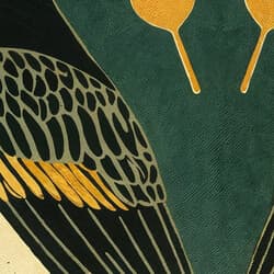 Bird Pattern Digital Download | Bird Wall Decor | Animals Decor | Green, White, Brown and Orange Print | Mid Century Wall Art | Living Room Art | Housewarming Digital Download | Autumn Wall Decor | Textile