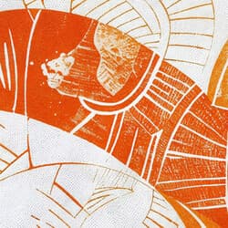 Intricate Pattern Digital Download | Pattern Wall Decor | Abstract Decor | White, Orange, Gray and Black Print | Bauhaus Wall Art | Living Room Art | Housewarming Digital Download | Autumn Wall Decor | Textile