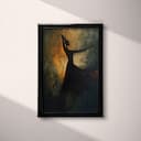 Full frame view of An abstract puerto rican oil painting, a woman dancing