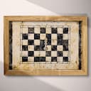 Full frame view of A vintage ink sketch, a chess board