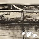 Closeup view of A vintage graphite sketch, a canoe