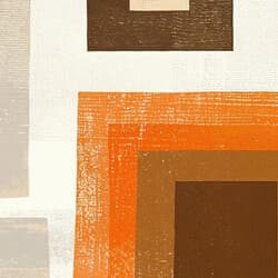 Geometric Digital Download | Geometric Wall Decor | Abstract Decor | White, Brown, Beige and Red Print | Scandinavian Wall Art | Living Room Art | Housewarming Digital Download | Autumn Wall Decor | Textile
