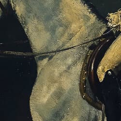 Equestrian Digital Download | Equestrian Wall Decor | Portrait Decor | Black, Brown and White Print | Baroque Wall Art | Living Room Art | Autumn Digital Download | Oil Painting