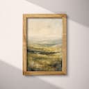 Full frame view of A vintage oil painting, plateau landscape