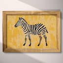 Full frame view of A cute simple illustration with simple shapes, a zebra