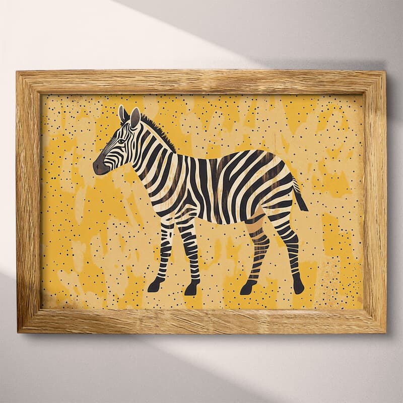 Full frame view of A cute simple illustration with simple shapes, a zebra