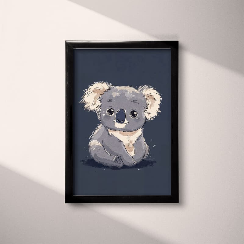 Full frame view of A cute chibi anime cartoon drawing, a koala bear