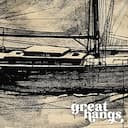 Closeup view of A vintage graphite sketch, a sailboat