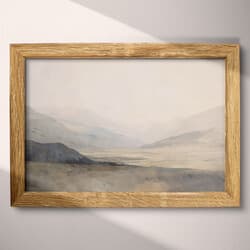 Mountain Landscape Art | Landscape Wall Art | Landscapes Print | Gray and Black Decor | Japandi Wall Decor | Living Room Digital Download | Housewarming Art | Winter Wall Art | Oil Painting