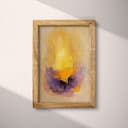 Full frame view of An abstract impressionist oil painting, a sunset