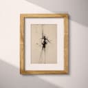 Matted frame view of An abstract vintage graphite sketch, a satellite