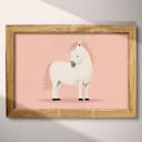 Full frame view of A cute simple illustration with simple shapes, a horse