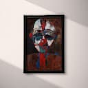 Full frame view of An abstract vintage oil painting, a clown