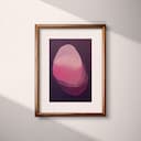 Matted frame view of An abstract contemporary oil painting, a gradient