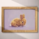 Full frame view of A cute chibi anime colored pencil illustration, a rabbit