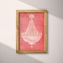 Full frame view of An art deco pastel pencil illustration, a chandelier