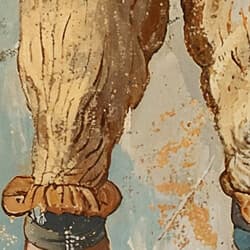 Acrobat Art | Circus Wall Art | Portrait Print | Brown and Beige Decor | Mid Century Wall Decor | Living Room Digital Download | Autumn Art | Oil Painting