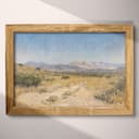 Full frame view of An impressionist oil painting, mesa landscape