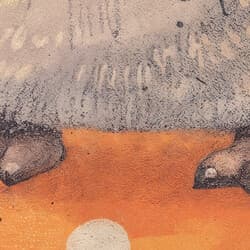 Penguin Digital Download | Animal Wall Decor | Animals Decor | Orange, Beige, Black, Gray and Brown Print | Chibi Wall Art | Kids Art | Baby Shower Digital Download | Christmas Wall Decor | Winter Decor | Pastel Pencil Illustration