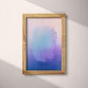 Full frame view of An abstract impressionist oil painting, a blue and purple gradient background