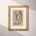 Matted frame view of A vintage graphite sketch, aerial view of a stadium