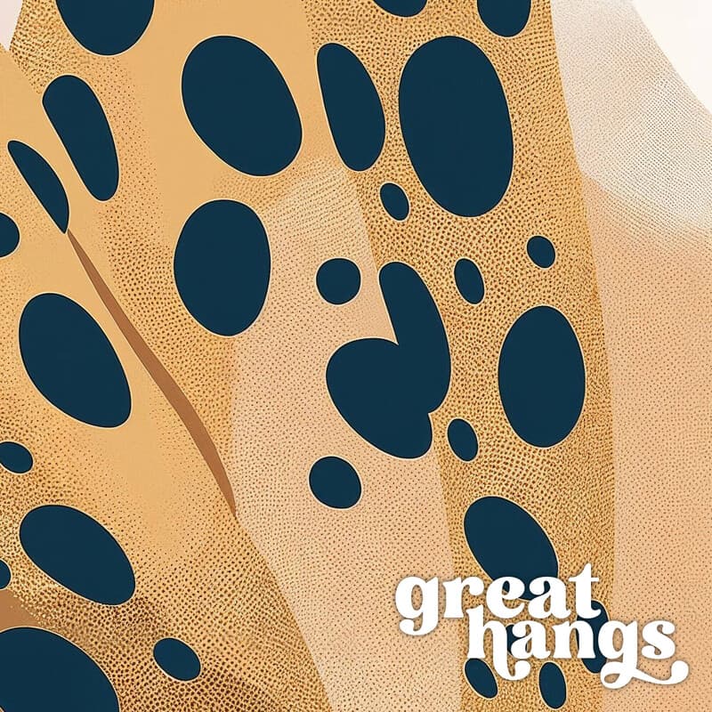 Closeup view of A cute simple illustration with simple shapes, a cheetah