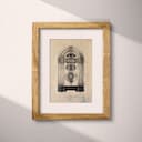 Matted frame view of A vintage graphite sketch, a jukebox