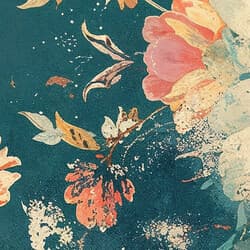 Floral Art | Floral Wall Art | Flowers Print | Black, Beige, Brown and Pink Decor | Maximalist Wall Decor | Living Room Digital Download | Housewarming Art | Autumn Wall Art | Textile